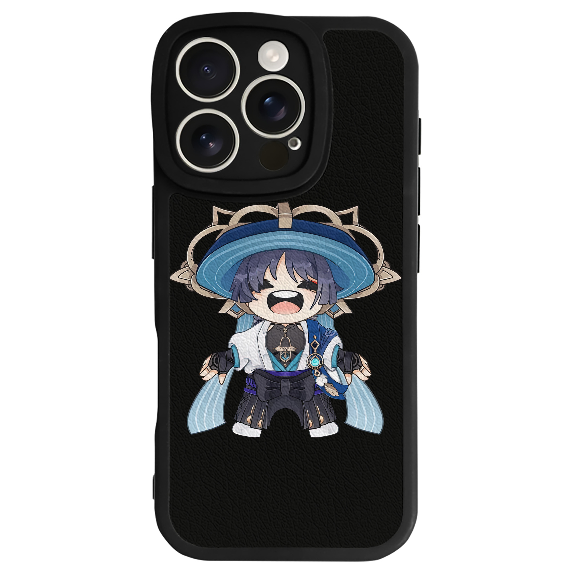 げんし神 さんペい genshin Sanpei 【iPhone 16シリーズ対応】シリコンスマホケース（レザー調） 材質：シリコン